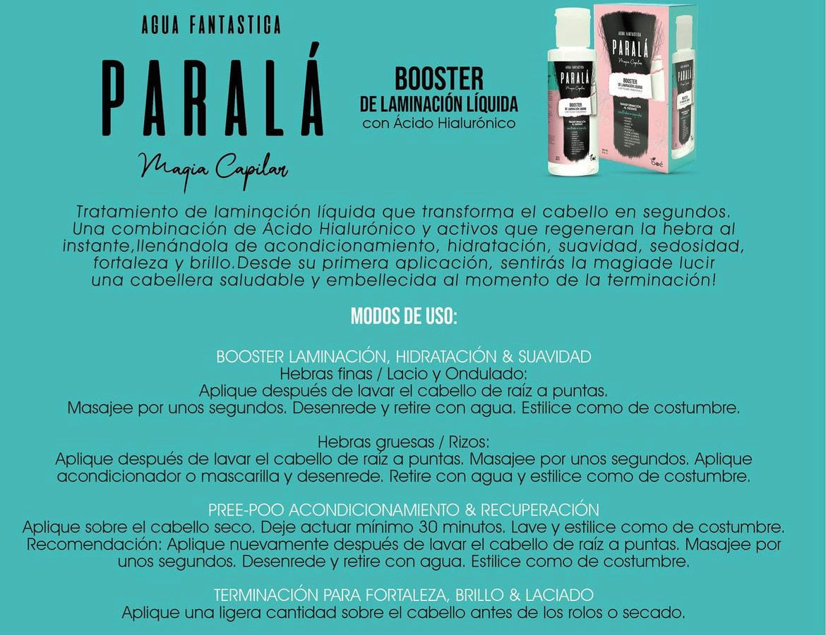 Paralá Booster con Ácido Hilaurónico