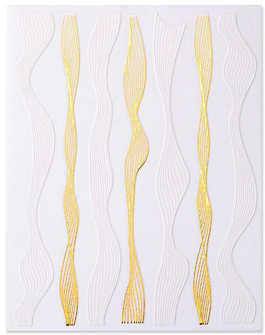 3D Wave Nail Stickers