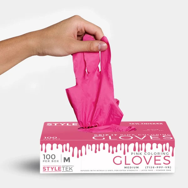 Style Tek Pink Coloring Gloves