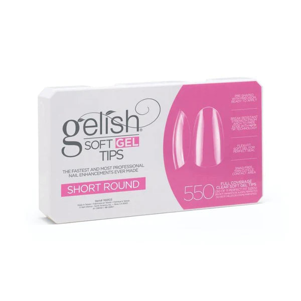 Gelish Gel Tips 550ct Short Round