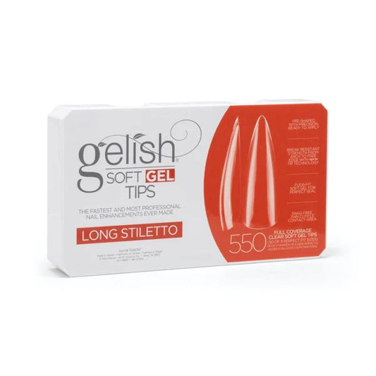 Gelish Gel Tips 550ct Long Stiletto