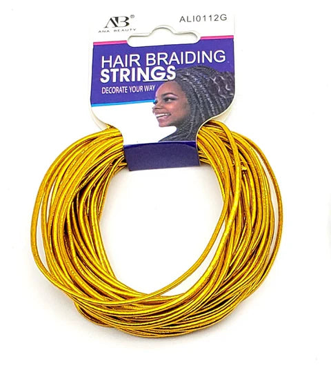 Hair Braiding String Gold