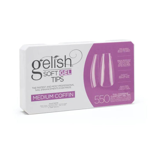 Gelish Gel Tips 550ct Medium Coffin