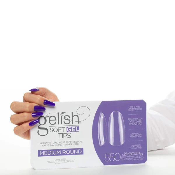 Gelish Gel Tips 550ct Medium Round