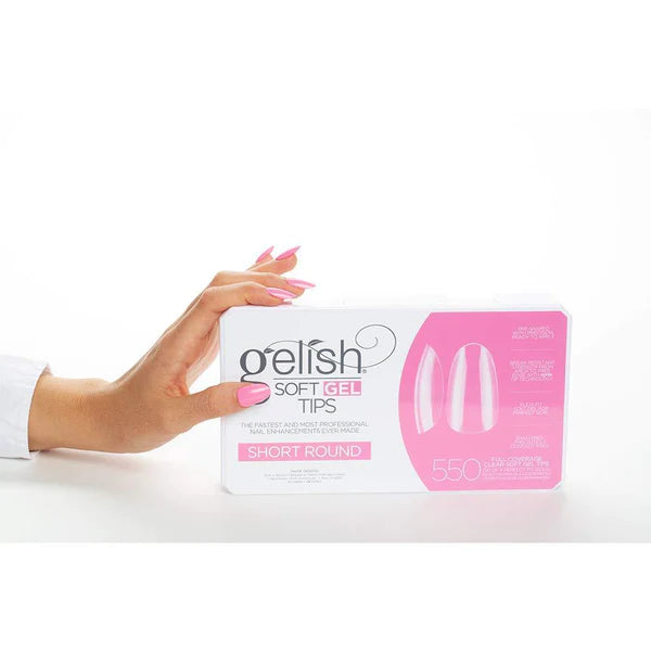 Gelish Gel Tips 550ct Short Round