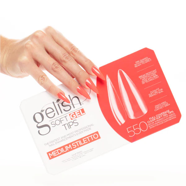 Gelish Gel Tips 550ct Medium Stiletto