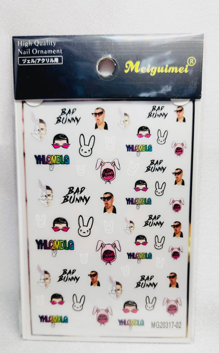 Bad Bunny Nail Stickers