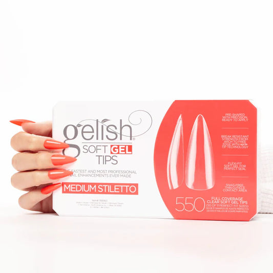 Gelish Gel Tips 550ct Medium Stiletto